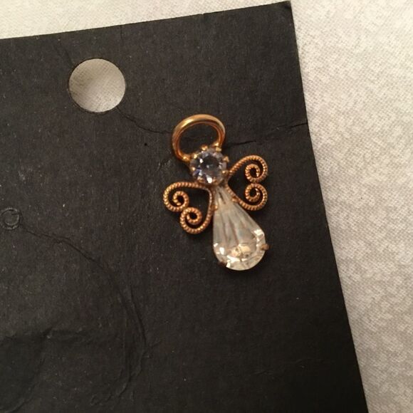 Goldtone Guardian Angel Pin/Tac - Picture 1 of 4